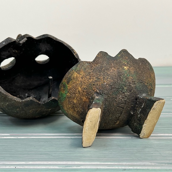 Mid Century Incense Burner Cast Metal Owl - Picture 5 of 5